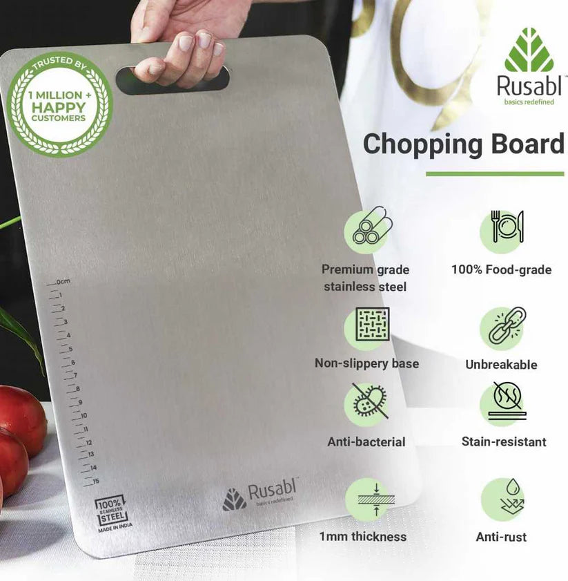 Stainless Steel Chopping Board for Kitchen